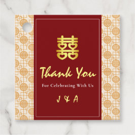 Traditionell kinesisk bröllop peranakan gåvor etiketter