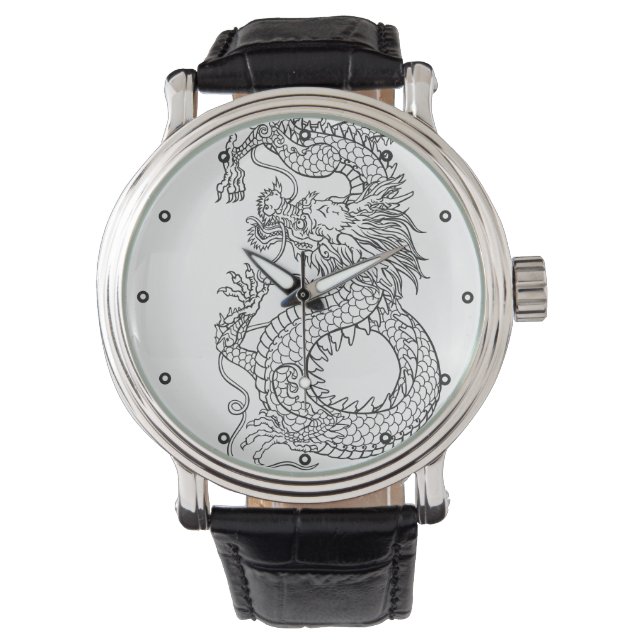 Traditionell kinesisk drake armbandsur (Framsida)