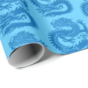 Traditionell kinesisk drake Svällning Papper Presentpapper