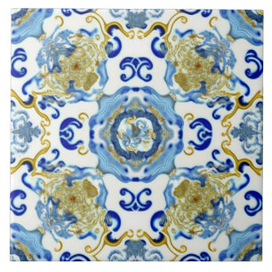 Traditionell kinesisk motiv 2 keramiskt plattor kakelplatta