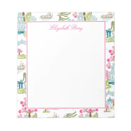 Traditionell kinesisk präst i Vår Färg Anteckningsblock