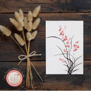 Traditionell kinesisk ris - en vykort