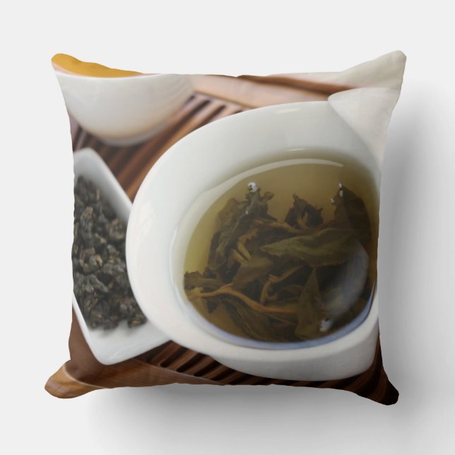Traditionell kinesisk teaceremoni: oolongtea kudde (Framsida)