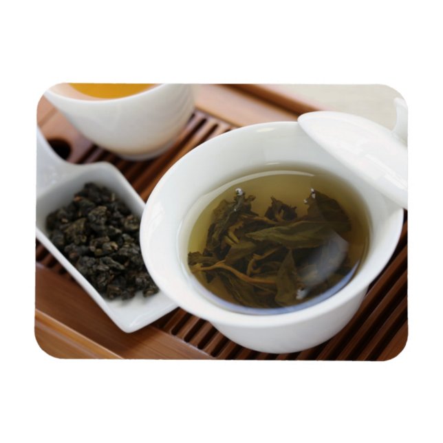 Traditionell kinesisk teceremoni: Oolong-te Magnet (Horisontell)