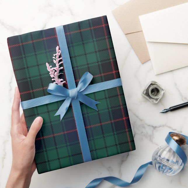 Traditionell klan Davidson skotsk tartan plaid  Presentpapper (Gifting)