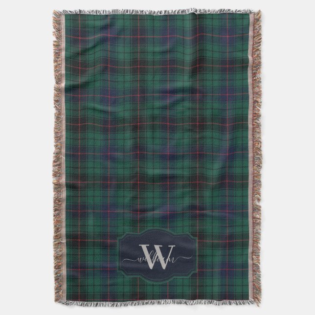 Traditionell klan Davidson skotsk tartan rutmönstr Filt (Framsidan Vertikal)