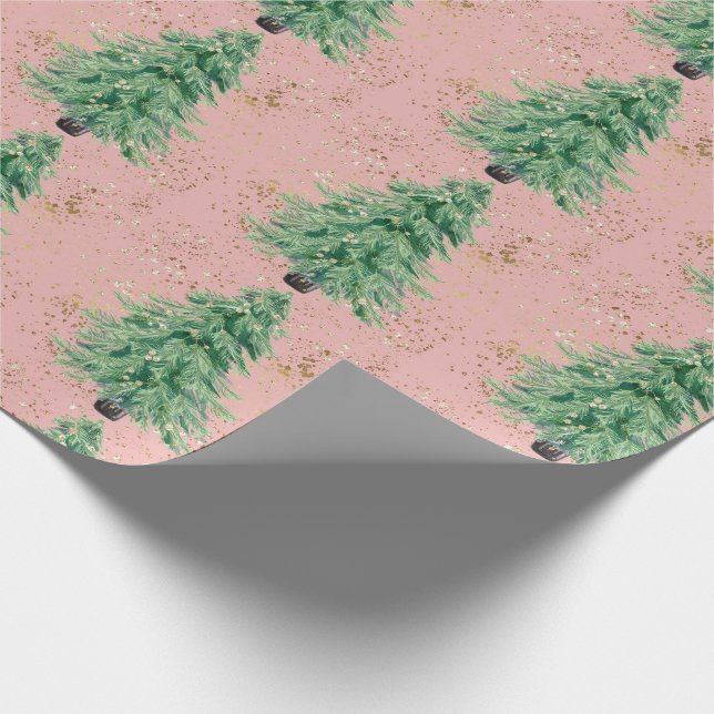 Traditionell/klassisk Julgran Papper Presentpapper (Hörn)