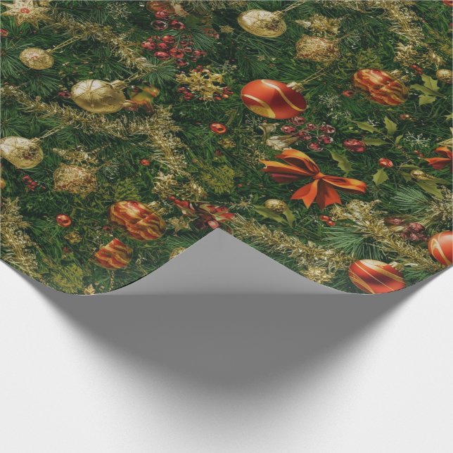 Traditionell/klassisk Papper jul Presentpapper (Hörn)