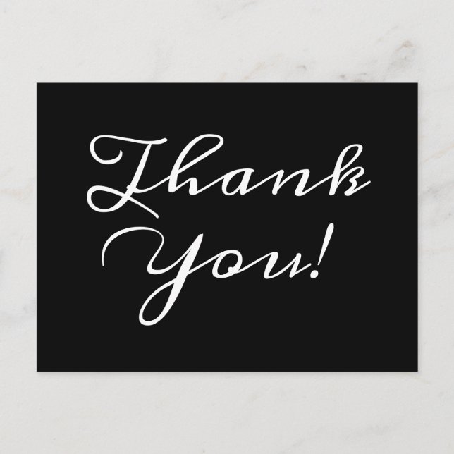 Traditionell, klassisk "Tack!" Postkort Vykort (Framsida)
