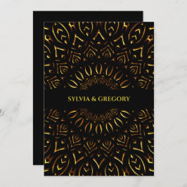 Traditionell konst Deco-lyxen för etnisk elegant b Spara Datumet