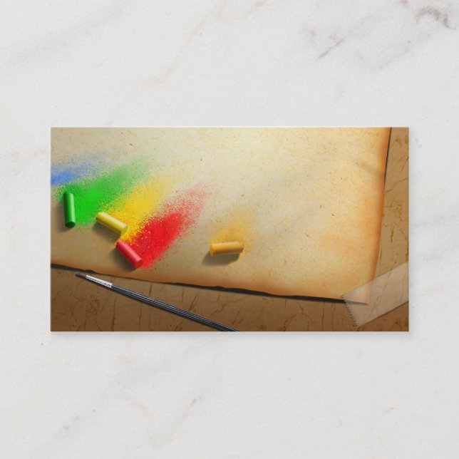 Traditionell konstnärmålare visitkort (Framsida)