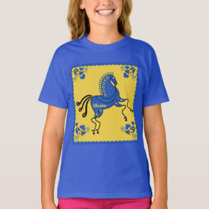 Traditionell lavic Folk Art T-Shirt i Ukraina