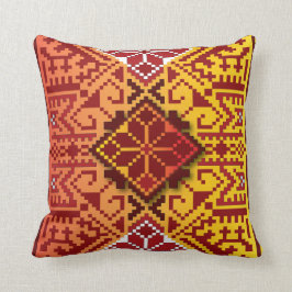 Traditionell lettisk amber Auseklis folkkonstdesig Kudde