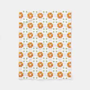 Traditionell lettisk SOL-teckengeometrisk design I Fleecefilt