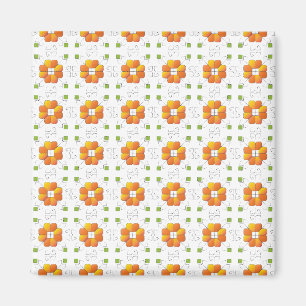 Traditionell lettisk SOL-teckengeometrisk design I Magnet