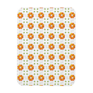 Traditionell lettisk SOL-teckengeometrisk design I Magnet