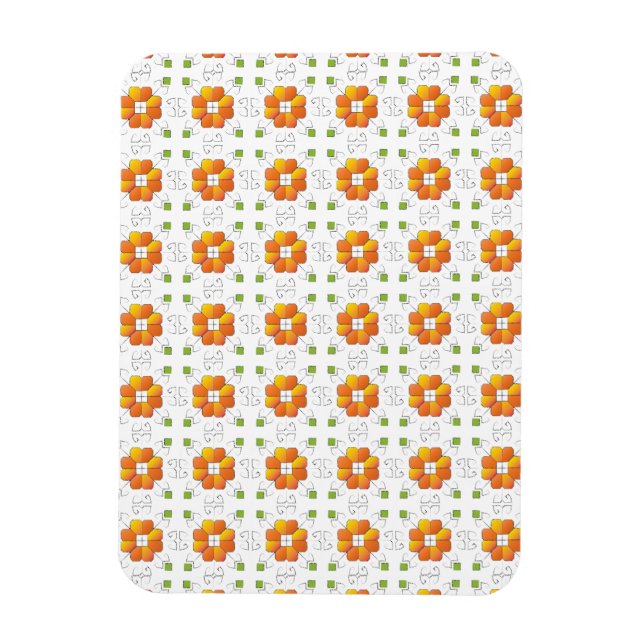 Traditionell lettisk SOL-teckengeometrisk design I Magnet (Vertikal)