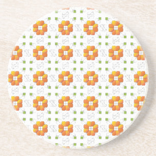 Traditionell lettisk SOL-teckengeometrisk design I Underlägg