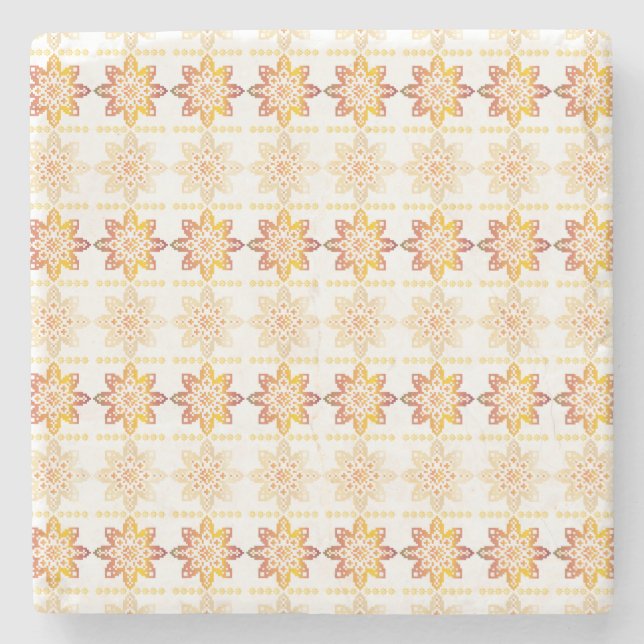 Traditionell lettisk SOL-teckengeometrisk utformni Stenunderlägg (Framsidan)