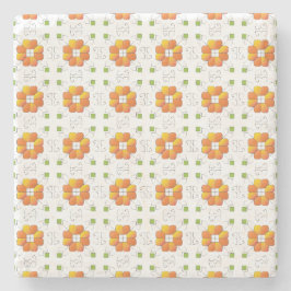 Traditionell lettisk soltecken geometrisk design I Stenunderlägg