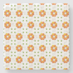 Traditionell lettisk soltecken geometrisk design I Stenunderlägg