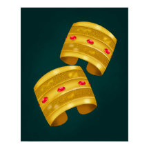 Traditionell libysk guld-vägg, del 2