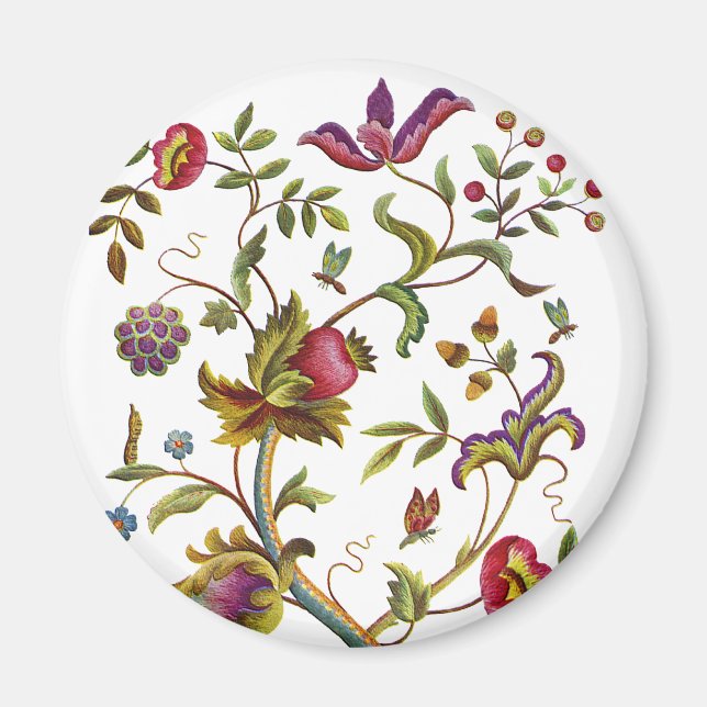 Traditionell Livets träd-broderiy Mönster Magnet (Framsidan)