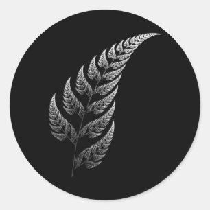 Traditionell maori-stamstatuering. Nya Zeeland. Ao Runt Klistermärke