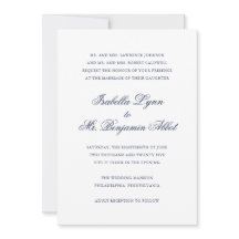 Traditionell marin blå Elegant bröllop