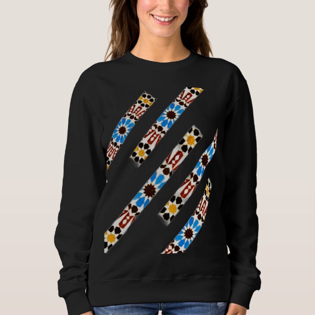 Traditionell marockansk Zellige T Shirt (Framsida)