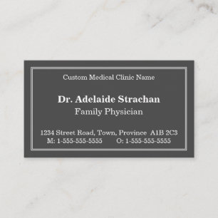 Traditionell medicinsk specialist i Vintage Stil Visitkort