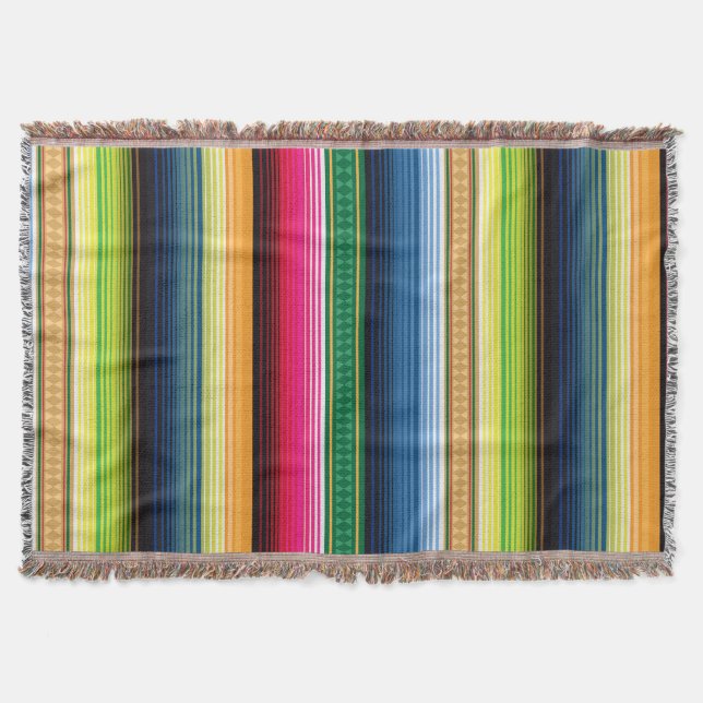 Traditionell mexicansk filt Serape (Framsidan)