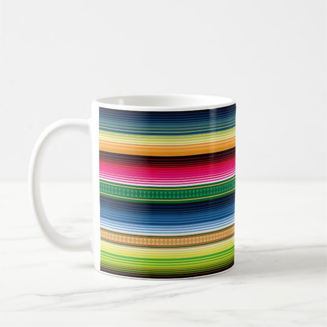 Traditionell mexicansk filt Serape Kaffemugg (Vänster)