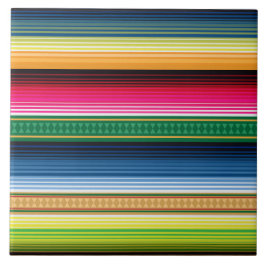 Traditionell mexicansk filt Serape Kakelplatta