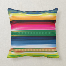 Traditionell mexicansk filt Serape Kudde