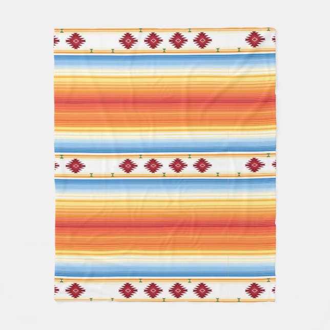Traditionell mexicansk Serape filt (Framsidan)
