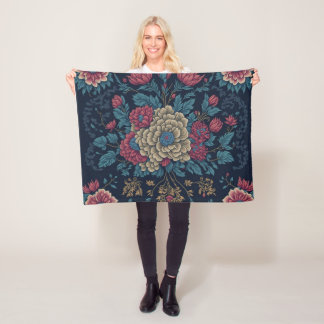 Traditionell mexikansk broderiy Mönster Fleecefilt