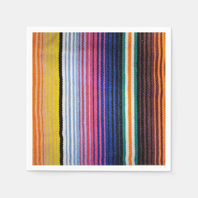 Traditionell mexikansk Fiesta-design Pappersservett (Framsidan)