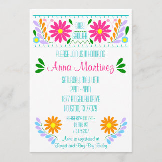 Traditionell mexikansk kejdery Fiesta-inbjudan Inbjudningar