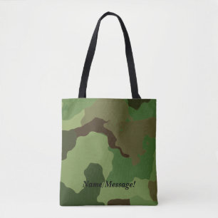 Traditionell militär kamouflage tygkasse