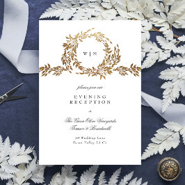 traditionell Monogram Vapensköld Classic Elegant b Tilläggskort