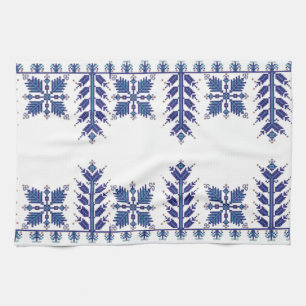 Traditionell motif, traditionell rumänsk motif T-S Kökshandduk