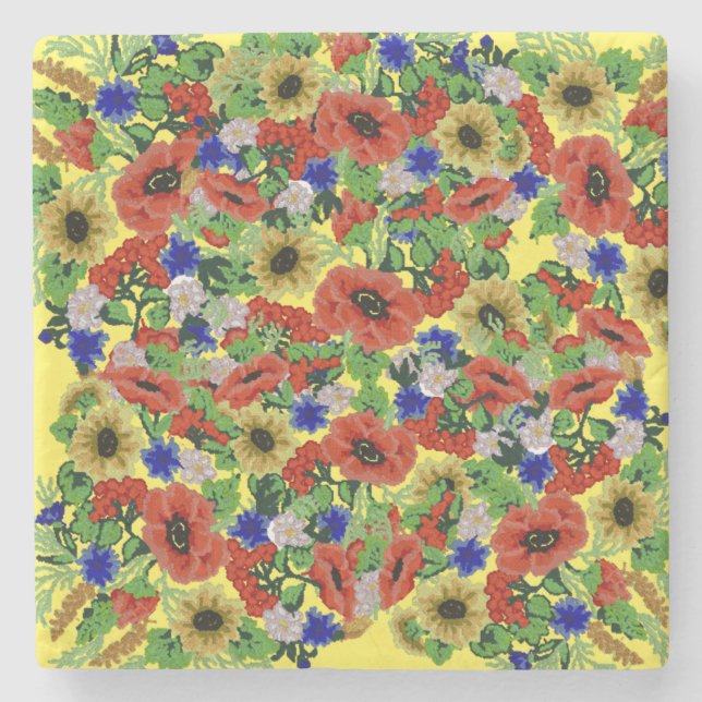 Traditionell motif, traditionell rumänsk motif T-S Stenunderlägg (Framsidan)