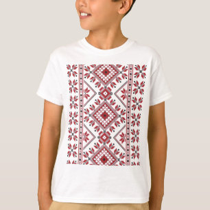 Traditionell motif, traditionell rumänsk motif T-S T Shirt
