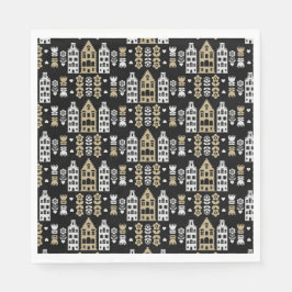 Traditionell nederländsk folkkonst Skriv ut Pappersservett