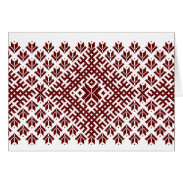 Traditionell nordisk design hälsningskort