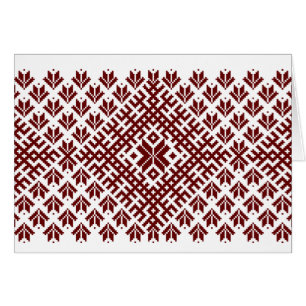 Traditionell nordisk design hälsningskort