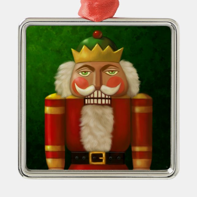 Traditionell Nutcracker Metall Ram Ornament (Framsidan)