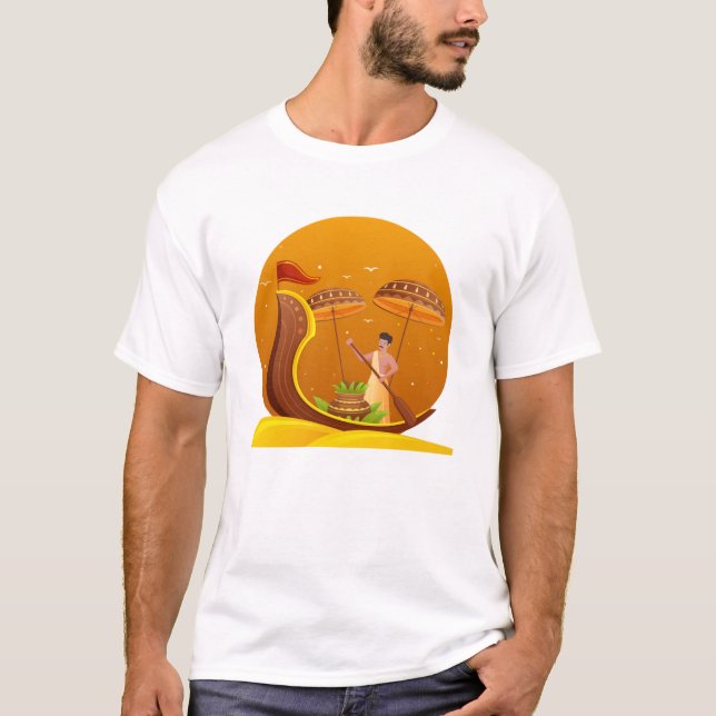 Traditionell onamfestival t shirt (Framsida)