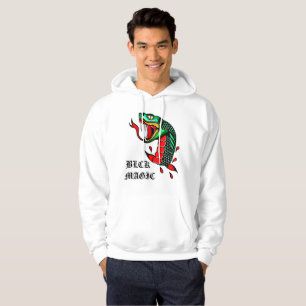 Traditionell ormHoodie för vit Tröja Med Luva
